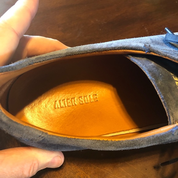 Blue Suede Sneakers - Alter Sole - Picture 10 of 10